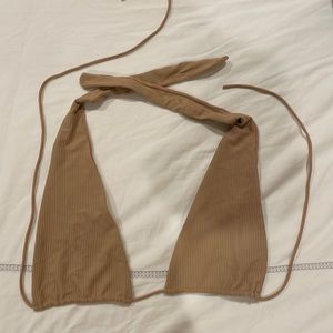 Frankie’s Bikini Ribbed Triangle Top